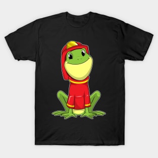 Frog as Firefighter with Helmet T-Shirt